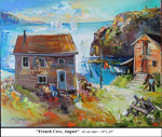 French Cove, August, Oil on Canvas